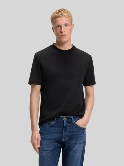 BOSS Orange Regular Fit T-Shirt aus reiner Baumwolle Modell 'Te_interlock' Black 4