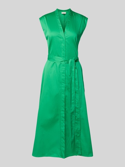 Milano Italy Midikleid mit Bindegürtel Gruen 2