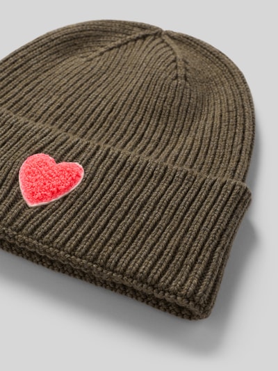 Unio Mütze aus Schurwoll-Mix mit Viskose- und Kaschmir-Anteil Khaki 2