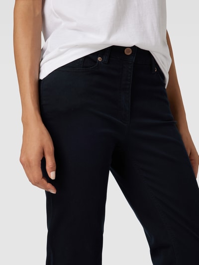 Zerres Comfort fit jeans in 5-pocketmodel, model 'GRETA' Marineblauw - 3