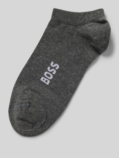 BOSS Sneakersocken mit Label-Detail im 2er-Pack Mittelgrau 1