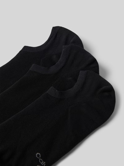 Produktfoto, Socken aus Baumwoll-Mix Modell 'FOOTIE' von CK Calvin Klein, schwarze Farbe, feine Struktur, Herren Socken von CK Calvin Klein
