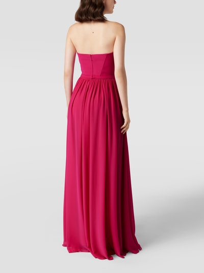 Vera Wang Bride Abendkleid mit Taillenband Modell 'LEONTINE' Fuchsia 5