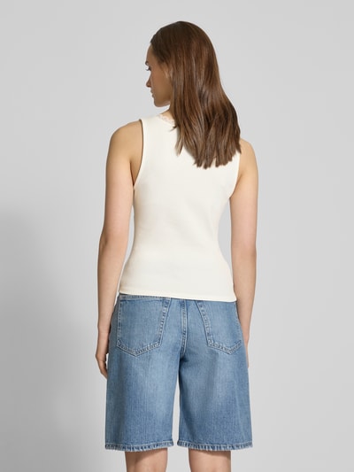Gina Tricot Tanktop mit Spitzenbesatz Offwhite 5