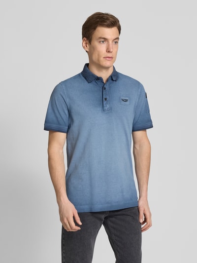 PME Legend Slim Fit Poloshirt mit Label-Stitching Marine 4