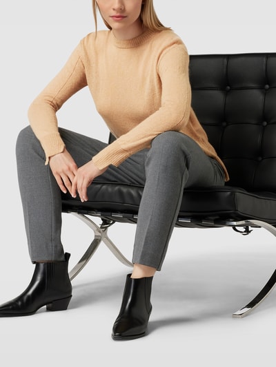 MaxMara Leisure Gebreide pullover met structuurmotief, model 'FATA' Goud gemêleerd - 1