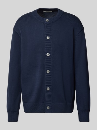 Selected Cardigan mit breiter Knopfleiste Dunkelblau 1