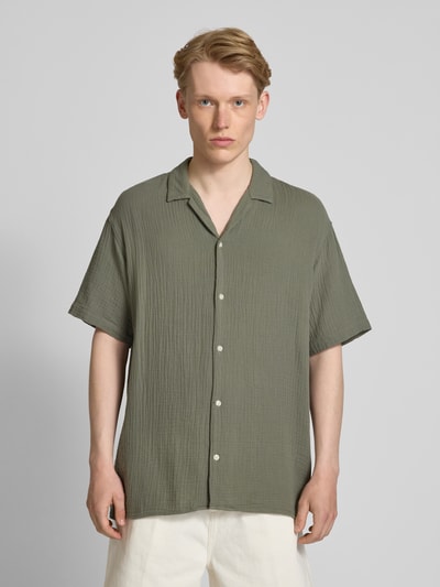 Jack & Jones Relaxed Fit Freizeithemd mit Umlegekragen Schilf 4