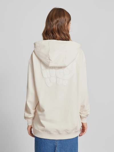 Hugo Blue Oversized Hoodie mit Statement-Print Beige 5