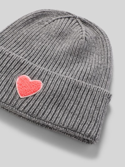 Unio Mütze aus Schurwoll-Mix mit Viskose- und Kaschmir-Anteil Hellgrau 2