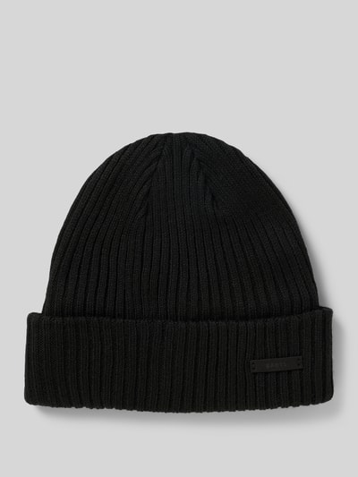 Barts Beanie mit Label-Detail Modell 'WILBERT' Black 1