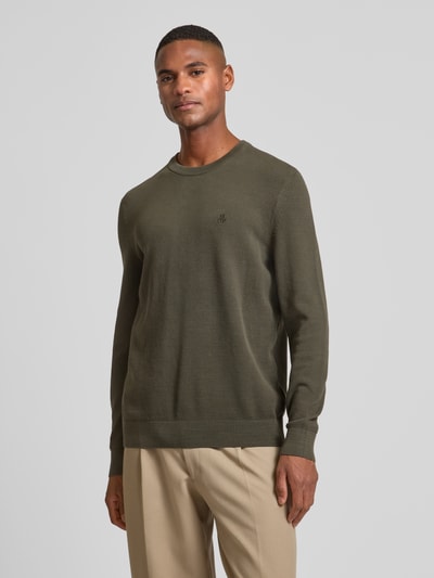 Marc O'Polo Regular Fit Pullover aus reiner Baumwolle  Oliv 4