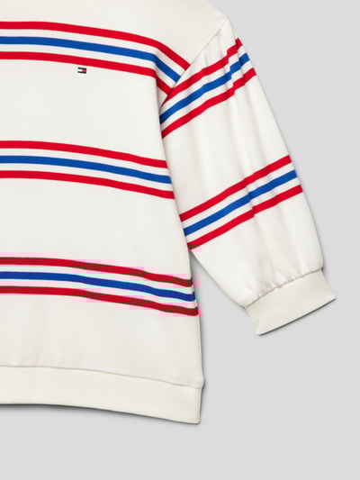 Tommy Hilfiger Teens Sweatshirt met streepmotief, model 'VARSITY' Wit - 2