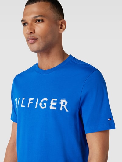 Tommy Hilfiger T-Shirt mit Label-Print Royal 3