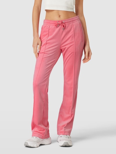 Juicy Couture Trainingsbroek met vaste persplooien, model 'TINA' Felroze - 4