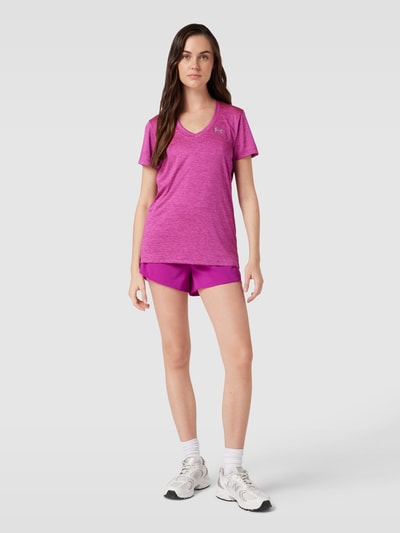 Under Armour Shorts im Double-Layer-Look Modell 'Flex' Lila 1