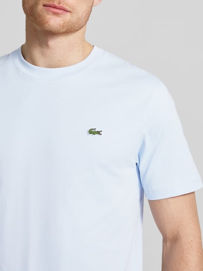 Lacoste T-shirt met ronde hals, model 'BASIC' Lichtblauw - 3