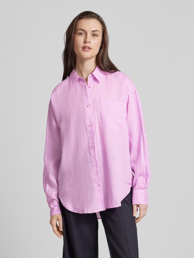 BOSS Orange Blouse met opgestikte borstzak, model 'Bostik' Roze - 4