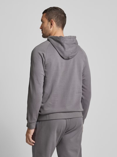 HUGO Hoodie mit Label-Stitching Mittelgrau 5