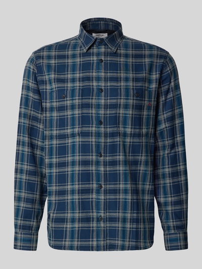 Replay Regular Fit Freizeithemd aus reiner Baumwolle mit Brusttasche Blau 2