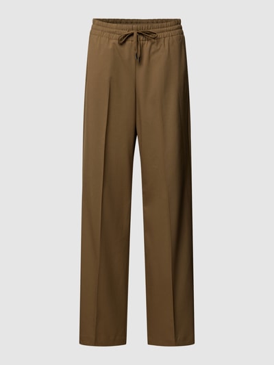 OPUS Relaxed Fit Stoffhose mit elastischem Bund Khaki 2