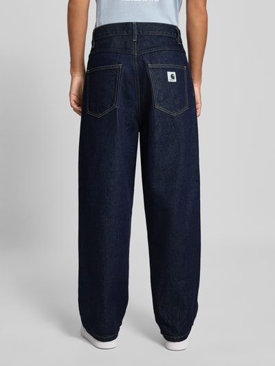 Carhartt Work In Progress Baggy Fit Jeans mit 5-Pocket-Design Dunkelblau 5