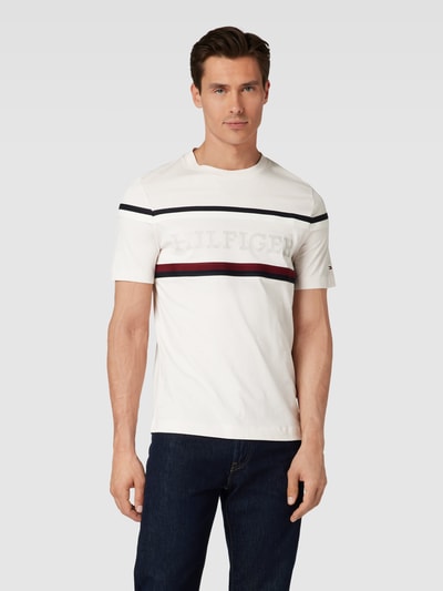 Tommy Hilfiger T-Shirt mit Label-Details Offwhite 4