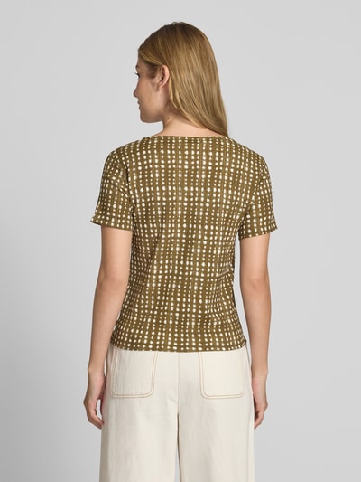 Tom Tailor Denim Slim Fit Blusenshirt mit dekorativer Knopfleiste Oliv 5