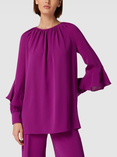 Max Mara Studio Bluse mit Knopfverschluss Modell 'OMBROSA' Purple 4