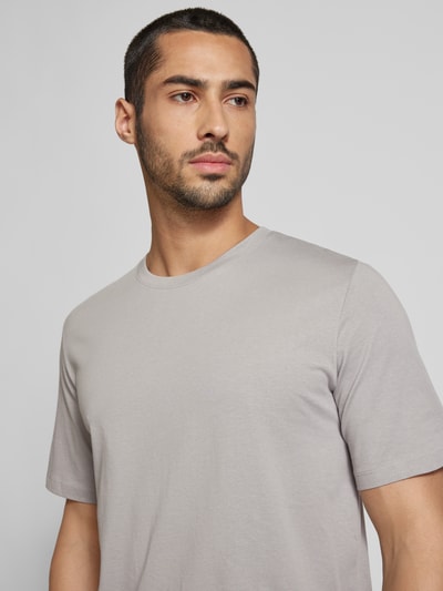 Jack & Jones T-shirt met labeldetail, model 'ORGANIC' Lichtgrijs - 3