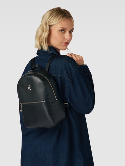 Tommy Hilfiger Rucksack mit Label-Applikation Modell 'ICONIC' Black 1