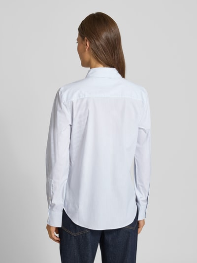 Tommy Hilfiger Bluzka koszulowa o kroju regular fit z mieszanki bawełny Jasnoniebieski 5