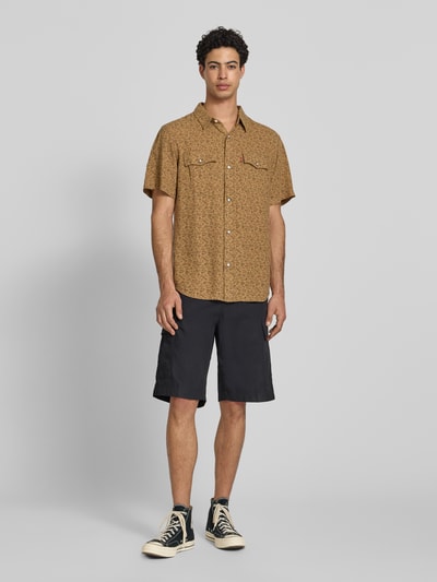 Levi's® koszula casualowa o kroju relaxed fit z mieszanka lnu i wiskozy model 'WESTERN' Beżowy 1