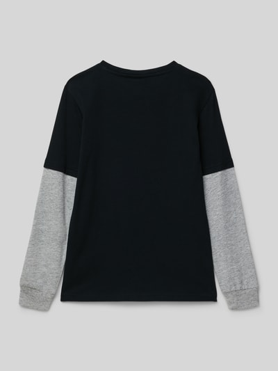 CHAMPION Shirt met lange mouwen en labelprints Zwart - 3