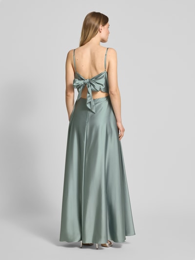 Laona Abendkleid mit Wasserfall-Ausschnitt Hellgruen 5