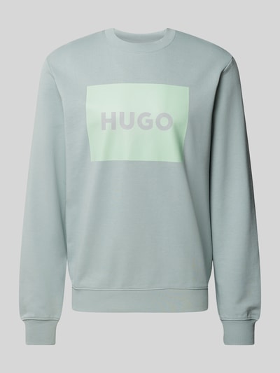 HUGO Sweatshirt mit Label-Print Modell 'DURAGOL' Mint 2
