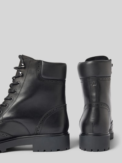 Lauren Ralph Lauren Veterlaarzen van echt leer, model 'Alysn' Zwart - 2