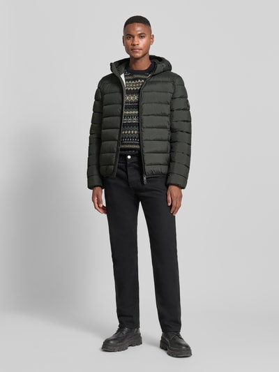 ECOALF Kurtka pikowana z zamkiem błyskawicznym dwustronnym model ‘ASPENALF’ Oliwkowy 1