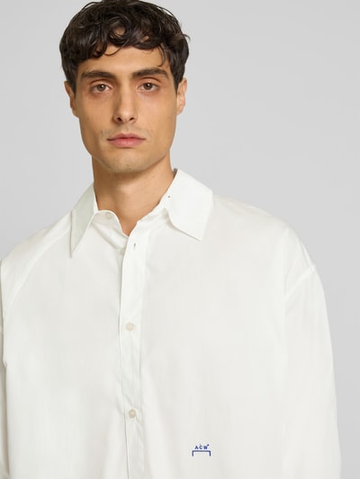 A-COLD-WALL Oversized Hemdjacke aus reiner Baumwolle Offwhite 3