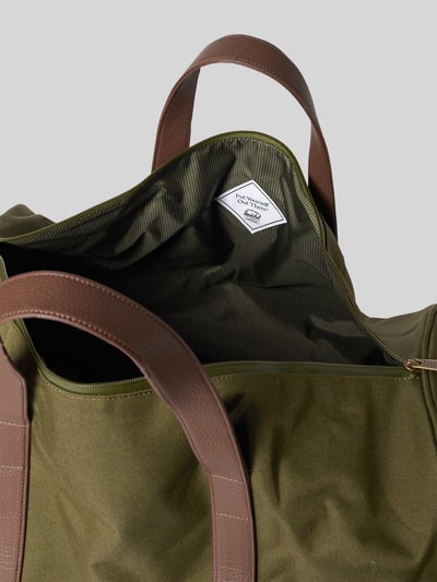 Herschel Weekendtas met labelpatch, model 'Novel™ Duffle' Olijfgroen - 4