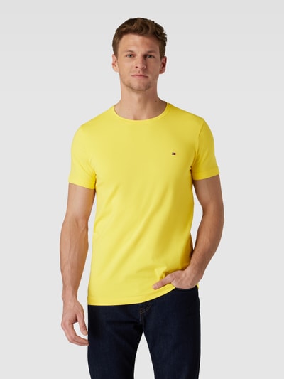 Tommy Hilfiger T-shirt met labeldetail Geel - 4