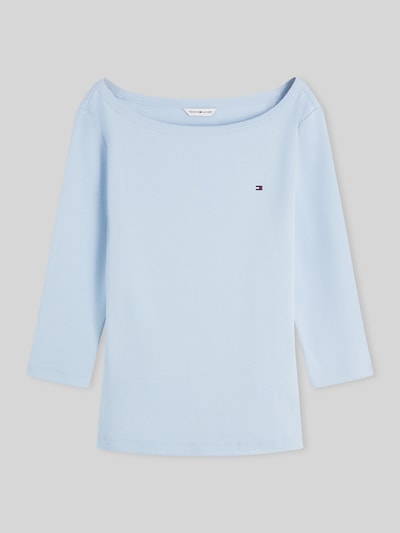 Tommy Hilfiger Regular Fit 3/4-Shirt aus reiner Baumwolle Hellblau 2