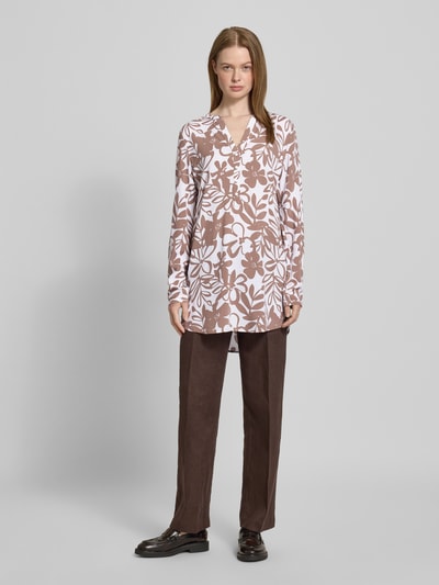 Christian Berg Woman Blusenshirt in Überlänge Weiss 1