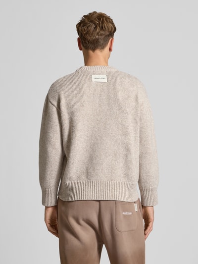 ANOTHER COTTON LAB Strickpullover mit Stehkragen Beige 5