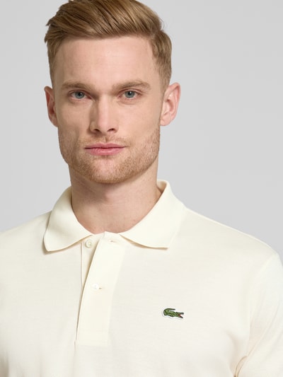 Lacoste Classic Fit Poloshirt mit Baumwollanteil Offwhite 3