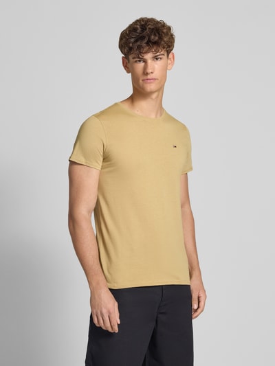 Tommy Jeans Regular Fit T-Shirt aus reiner Baumwolle Beige 4