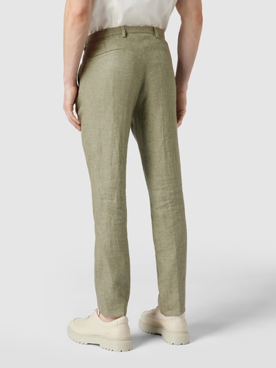 CG - Club of Gents Pantalon met persplooien Groen - 5