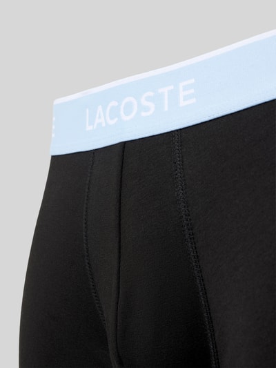 Lacoste Trunks mit elastischem Label-Bund im 3er-Pack Black 2