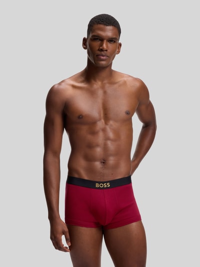 BOSS Pants mit kontrastierendem Logo-Bund im 2er-Pack Rot 6
