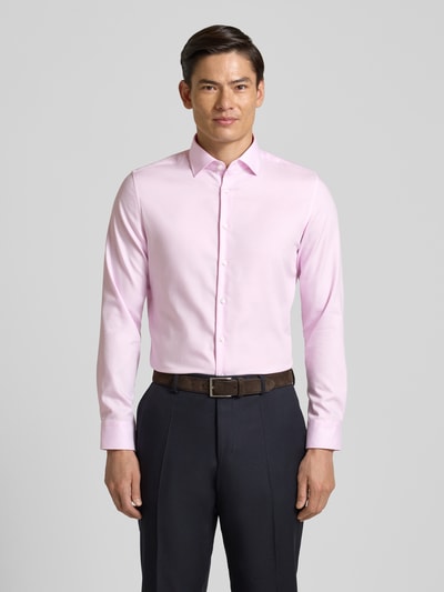 Seidensticker Slim Fit Business-Hemd mit Kentkragen Rose 4